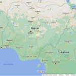 Location of Nasarawa state, Nigeria. (Map data (c)2022 Google)