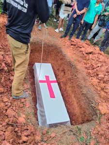 Burial of Pastor Seetoud on Oct. 24, 2022. (Morning Star News)