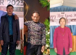 Christians (from left) Jungpao Touthang, Kaiman Guite and Domkhohoi Haokip were killed in Manipur state, India on June 9, 2023. (ITLF)