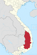 Location of Central Highlands of Vietnam. (TUBS, Creative Commons)