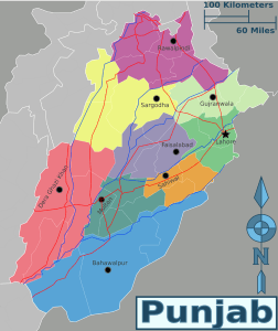 Divisions of Punjab Province, Pakistan. (Saqib Qayyum, Creative Commons)