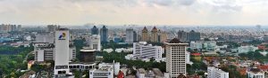 Skyline of eastern Jakarta, Indonesia. (Sambung.hamster, Creative Commons)
