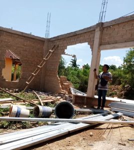 Damage done to GUPdI church building in Kabil village, Batam, Riau Islands Province, Indonesia on Aug. 9, 2023. ((GUPdI for Morning Star News)