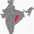 Location of Chhattisgarh, India. (Filpro, Creative Commons)