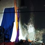 Damage to Gulberg Presbyterian Church building, burned in Lahore, Pakistan on Nov 16, 2023. (Morning Star News)