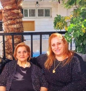 Nahida Khalil Anton and daughter Samar Kamal Anton were shot dead at Holy Family Church in Gaza City on Dec. 16, 2023. (Hammam Farah X post)