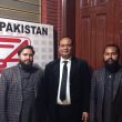 Attorney Tahir Bashir with Umair Saleem (L) and Umar Saleem (R) after their release on March 1, 2024. (Christian Daily International-Morning Star News)