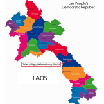 Location of June 22, 2024 arrests of six Christians in Laos. (HRWLRF)