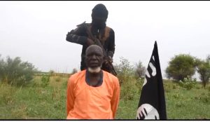 The Rev. Paul Musa of the COCIN in Gamboru Ngala, Borno state, Nigeria, in image reportedly released by Boko Haram. (Social media)