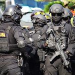 A team from Densus 88, an elite counter-terrorism force, prior to an operation in Indonesia. (Government of Indonesia)