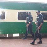 Members of the Rawalpindi Railways Police. (Pakistani Railways Police Rawalpindi Division Facebook)