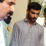 Chand Shamaun in shackles at hearing on blasphemy charges filed in June 2024. (Christian Daily International-Morning Star News)