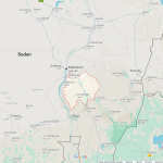 Location of Gezira state in Sudan. (Map data © Google 2024)