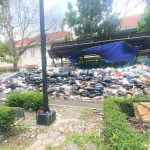 Garbage piled up near St. Antonius Padua Catholic Church in Yogyakarta city, Central Java, Indonesia. (Morning Star News)