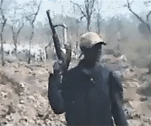 Fulani herdsman in north-central Nigeria in screenshot from video obtained by Morning Star News. (Morning Star News)