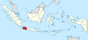 Location of West Java Province, Indonesia. (TUBS, Creative Commons)