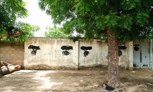 Boko Haram insignia is blacked out on walls in Bama, Borno state Nigeria. (Ifeatu Nnaobi, Creative Commons)