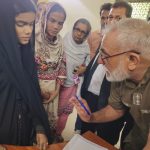 Jessica Iqbal (in black) at court in Lahore, Pakistan on May 16, 2025. (Courtesy HARDS Pakistan)