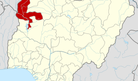 Location of Kebbi state in Nigeria. (Himalayan Explorer based on work by Uwe Dedering)