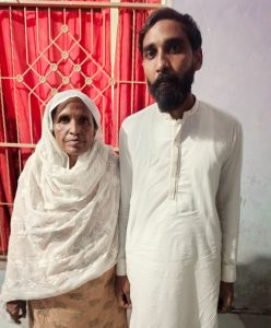 Farhan Javed Masih with mother after his release from prison on June 12, 2025. Christian Daily International-Morning Star News