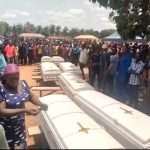 Funeral for Christians killed on June 1, 2025 in Ankali, Edikwu Ankpali, Apa County, Benue state, Nigeria. (Screenshot of video)