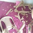 Chairs smashed in attack on church in Borsi village, Dhamtari District, Chattisgarh, India on June 8, 2025. (Morning Star News)