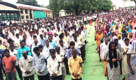 Silent protest in Sakri, Dhule, Maharashtra state, India on July 23, 2025 against politician's offer to pay for violence against Christians. (Morning Star News)
