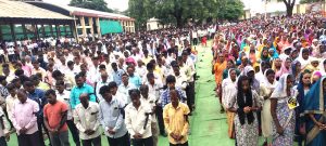 Silent protest in Sakri, Dhule, Maharashtra state, India on July 23, 2025 against politician's offer to pay for violence against Christians. (Morning Star News)