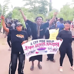 Villagers protest massacre in Yelwata, Guma County, Benue state, Nigeria in mid-June 2025. (Screenshot from Channels Television report on YouTube)