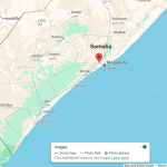 Afgooye town is near Mogadishu, Somalia. (Map data © 2025 Google)