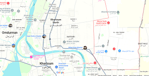 El-Haj Yousif area of East Nile District in North Khartoum, Sudan. (Map data © 2025 Google)