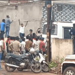 Hindu nationalists disrupt worship service in Bhilai, Durg District, Chhattisgarh state, India on July 20, 2025. (Morning Star News screenshot)