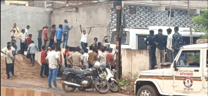 Hindu nationalists disrupt worship service in Bhilai, Durg District, Chhattisgarh state, India on July 20, 2025. (Morning Star News screenshot)