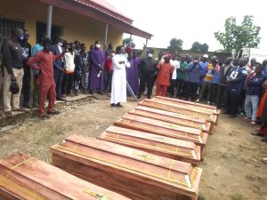 Funeral of Christians killed on Aug. 28, 2025 in Kauru County, Kaduna state, Nigeria. (Iliya Tata for Christian Daily International-Morning Star News)