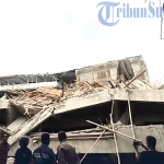 Al-Khoziny Islamic Traditional Boarding School in Sawahan village, East Java Province, Indonesia collapsed on Sept. 29, 2025. (Screenshot from YouTube)