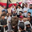 Faisalabad Police Chief Kamran Adil shows solidarity with Christians in Jaranwala, Pakistan on Aug. 16, 2024. (Christian Daily International-Morning Star News))