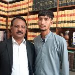 Rahul Masih with attorney Lazar Allah Rakha after winning correction of his name and Christian faith on his national ID. (Christian Daily International-Morning Star News