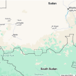 Sudan border with South Sudan. (Map data © 2025 Google)