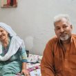 Zafar Bhatti with wife Nawab Bibi after his release from prison. (British Asian Christian Association)