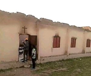 Church of the Brethren in Nigeria building destroyed by Boko Haram in Pemi village, Chibok LGA, Nigeria, on Nov. 8, 2025. (Facebook) Church of the Brethren in Nigeria building destroyed by Boko Haram in Pemi village, Chibok LGA, Nigeria, on Nov. 8, 2025. (Facebook)