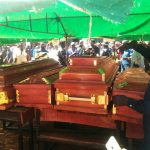 Funeral service for Christians killed in Damakasuwa, Kaduna state, Nigeria on Nov. 8, 2025. (Daniel Dodo)