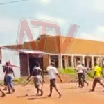 A Muslim protest over pork sales in Yumbe, Uganda turned violent on Nov. 4, 2025. (Screenshot from NTVUganda)