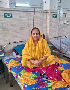 Sheela Devi in Kachhwa Christian Hospital in Uttar Pradesh state, India. (Morning Star News)