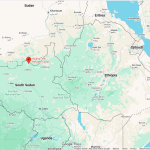 Ajoang Thok Refugee Camp location in South Sudan. (Map data © 2026 Google)