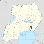Location of Iganga District in Uganda. (OpenStreetMap contributors, Jarry1250, NordNordWest)
