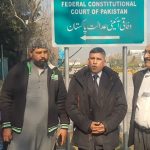 Maria Shahbaz's parents with rights activist Safdar Chaudhry and lawyer Rana Abdul Hameed after federal court ruling on Feb. 3, 2026. (Facebook)