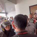 Muslims stop Prosperous Mission Church (GMS) service in Panggungharjo village, Bantul Regency, Special Capital Region of Yogyakarta, Indonesia on May 24, 2026. (Screenshot from video on Facebook)