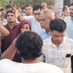 Hindu nationalists disrupt prayer service at grotto in Kalinjara village, Rajasthan, India. (Morning Star News screenshot from video)
