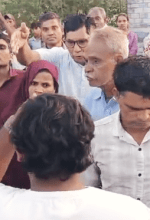 Hindu nationalists disrupt prayer service at grotto in Kalinjara village, Rajasthan, India. (Morning Star News screenshot from video)
