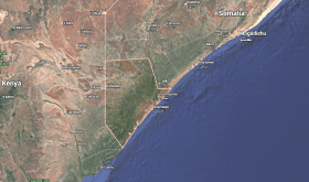 Location of Lower Juba Region, Somalia. (Map data © 2026 Google)
